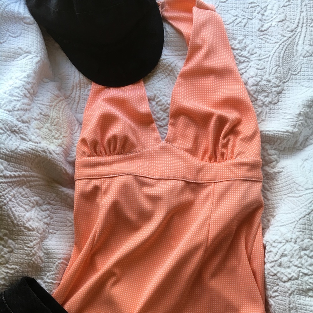 🍑 A Peach Dream Vintage 70s Retro Top🧡